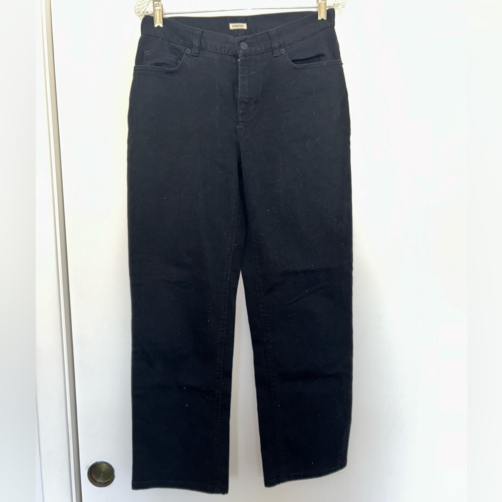 Jones New York Black Straight Leg Jeans